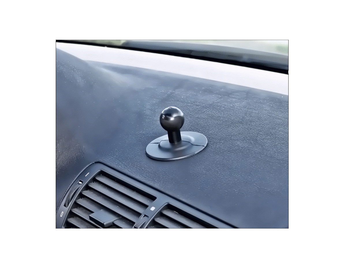 1 Adhesive Ball Mount - Strong Sticky Suction Cup for Phone, GPS & Dashboard Accessories - Perfect for Car, Home & Office Use