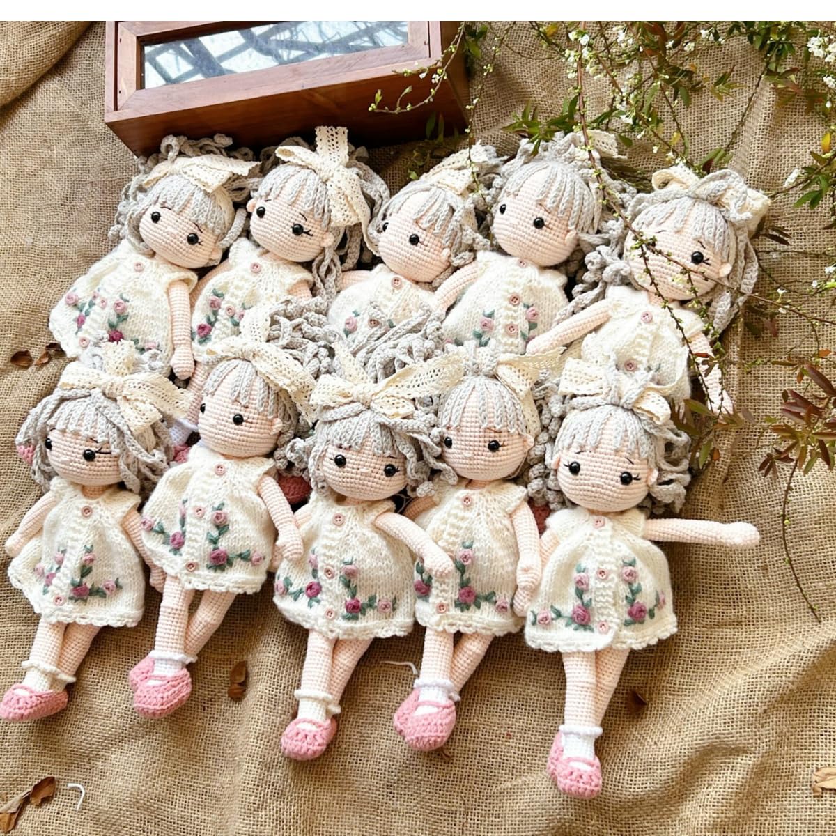 Handmade Crochet Baby Doll - Safe Cotton Yarn Gift for Kids | Birthday, Mother's Day & Home Decor | Amigurumi Fairy Toy