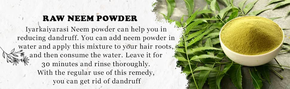 Pure Organic Raw Neem Powder 100g - All Natural Skin Care for Face & Body | Handmade Ayurvedic Treatment for Acne, Eczema & Glowing Skin | Perfect for DIY Beauty Masks & Home Spa Treatments