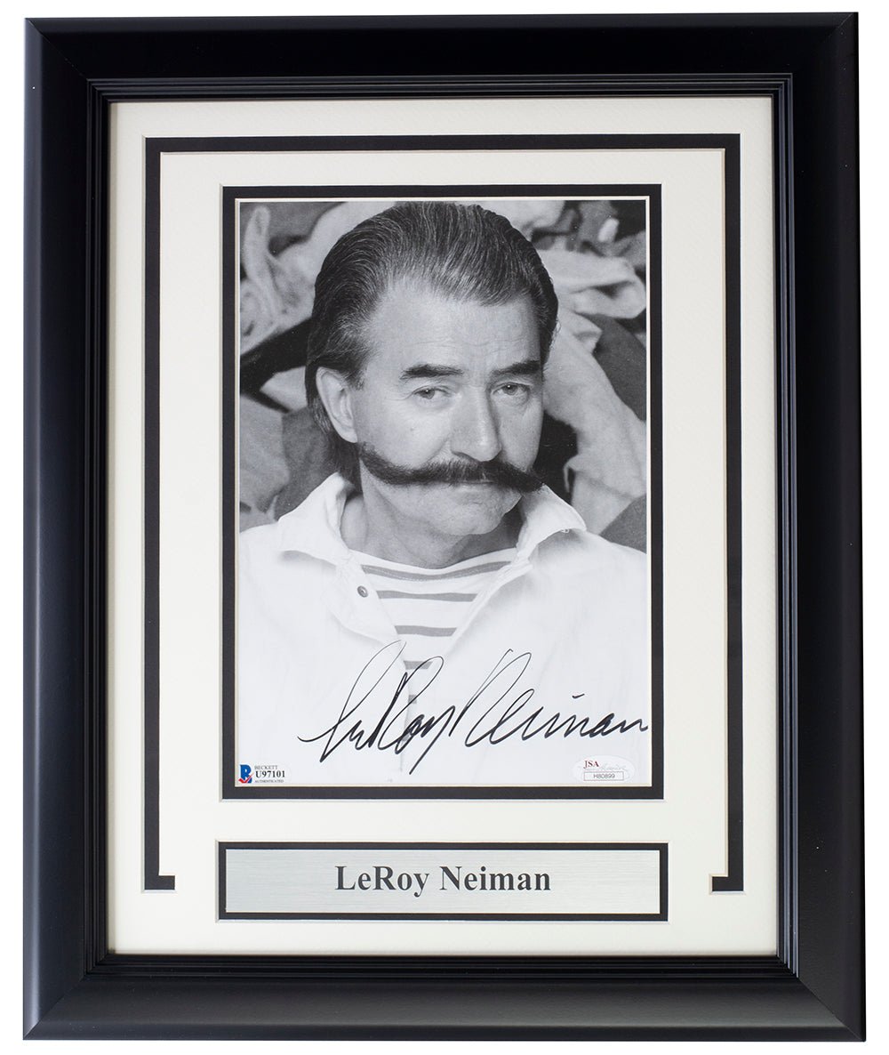 LeRoy Neiman Signed Framed 8x10 Photo - Authentic Collectible Artwork - Perfect for Home Decor, Office Display & Art Collections