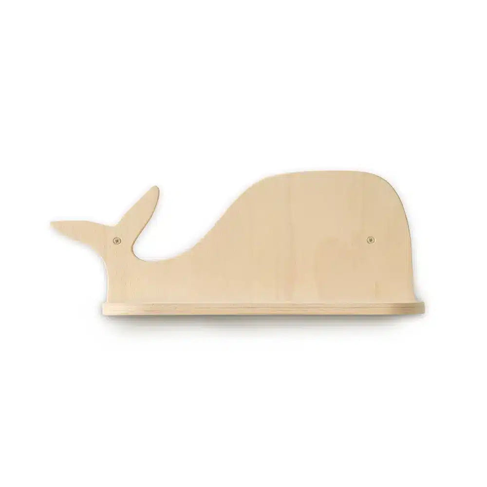 Charlie Crane POPI Shelf - Stylish Floating Wall Shelf with Whale Design for Nursery, Kids Room & Home Decor | Perfect for Books, Toys & Display Storage