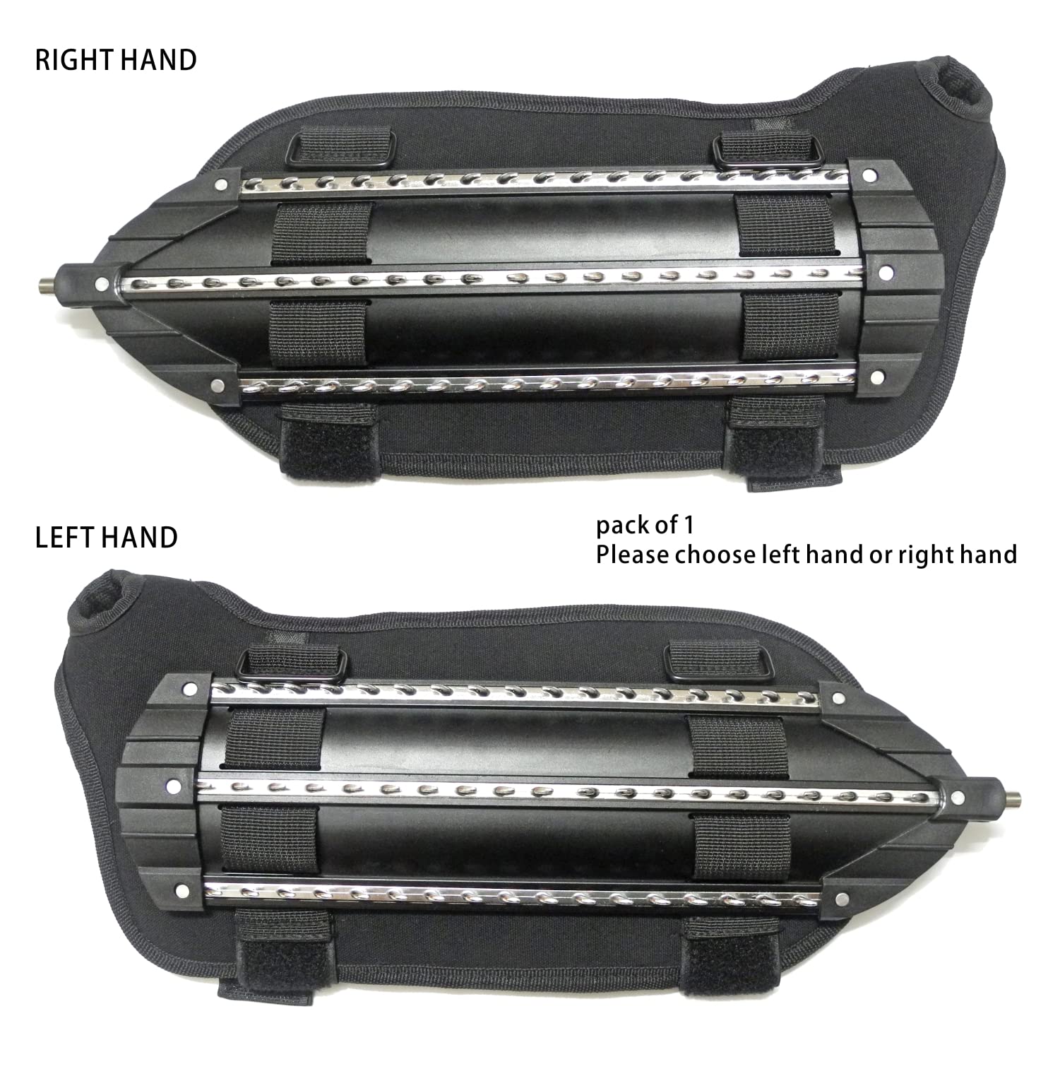 Shindn Lightweight Metal Steel Shield with Window Breaker - Tactical Arm Shield for Home Defense & Camping Safety - Left Arm Black Shield - Perfect for Emergency Situations & Outdoor Protection