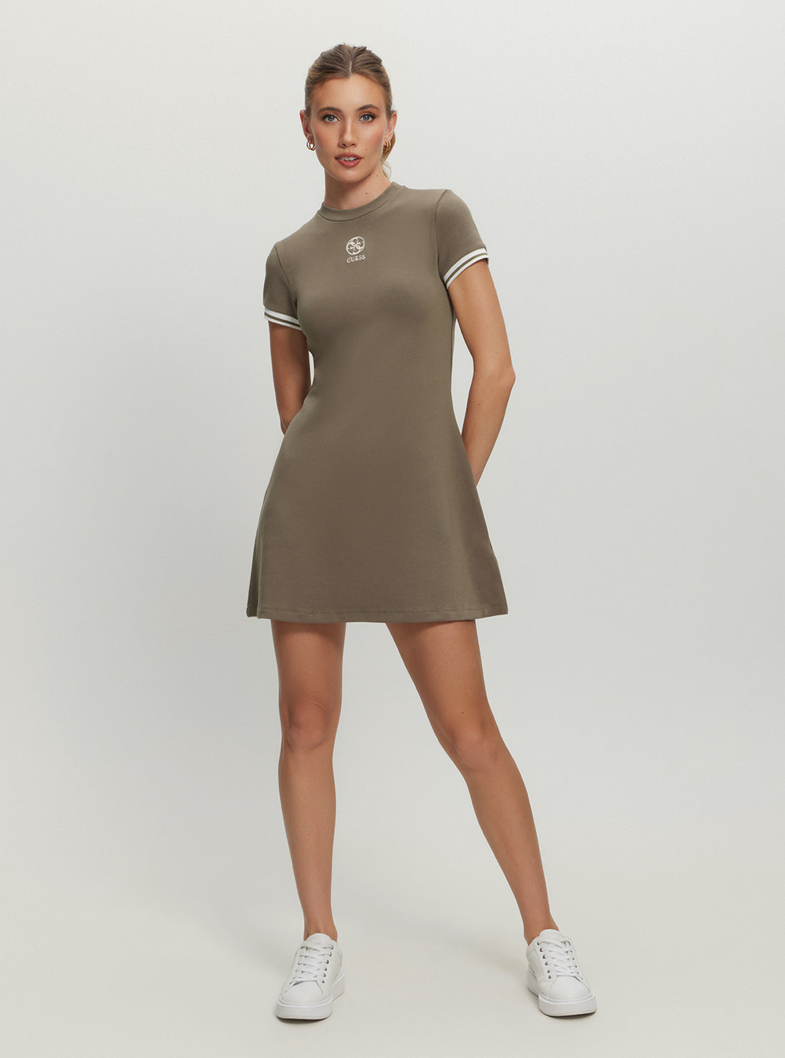 Brown Elea Tank Mini Dress - Women's Casual Sleeveless Summer Dress for Beach, Party & Vacation | Lightweight & Comfortable