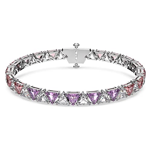Rhodium plated,Zirconia/Pink