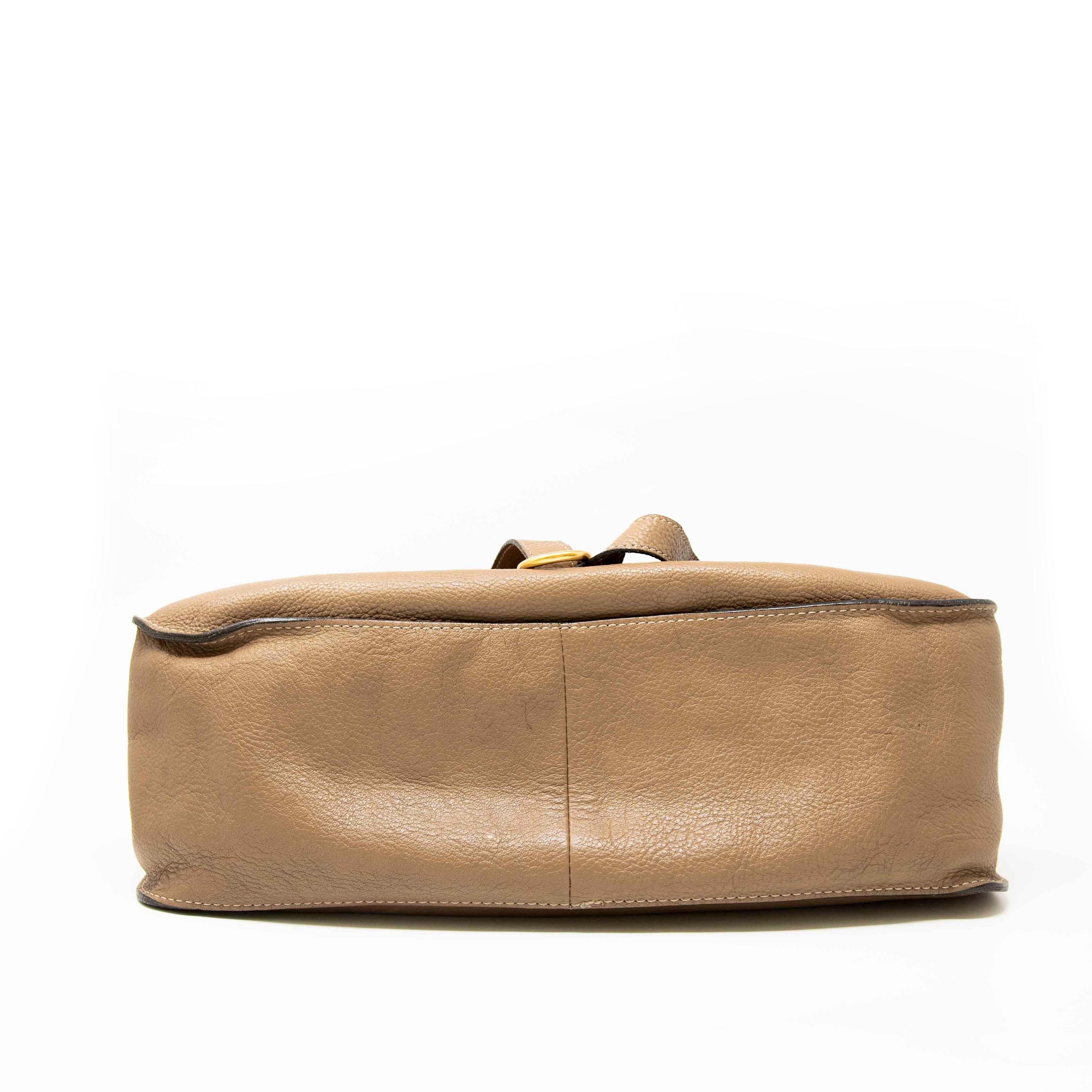 Chloe Brown Medium Marcie Crossbody Bag - Stylish Leather Shoulder Purse for Women, Perfect for Work, Travel & Everyday Use