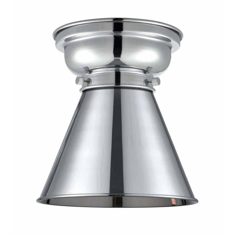 Innovations 623-1F-PC-M13-PC 8 Inch Flush Mount Ceiling Light Fixture - Polished Chrome Finish, Modern Appalachian Design - Perfect for Bedroom, Hallway, or Entryway Lighting