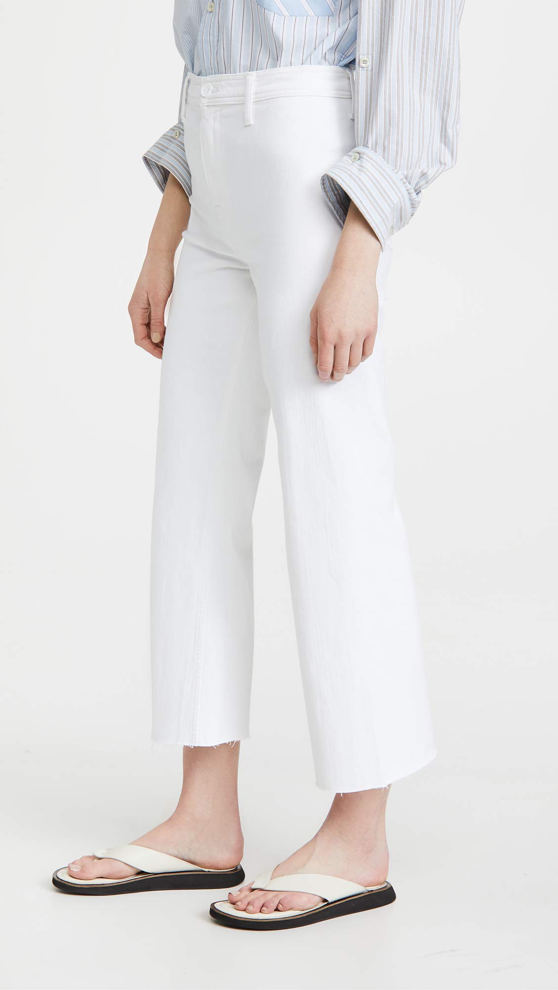 Women's High Rise Wide Leg Crop Jeans - Comfortable & Stylish Denim Pants for Casual Outings, Work & Weekend Wear
