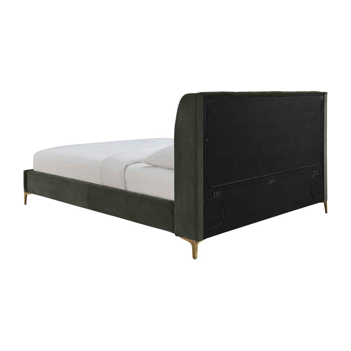 Luxury Georgia Velvet King Size Bed Frame - Elegant Upholstered Headboard for Master Bedroom | Perfect for Modern & Classic Home Decor
