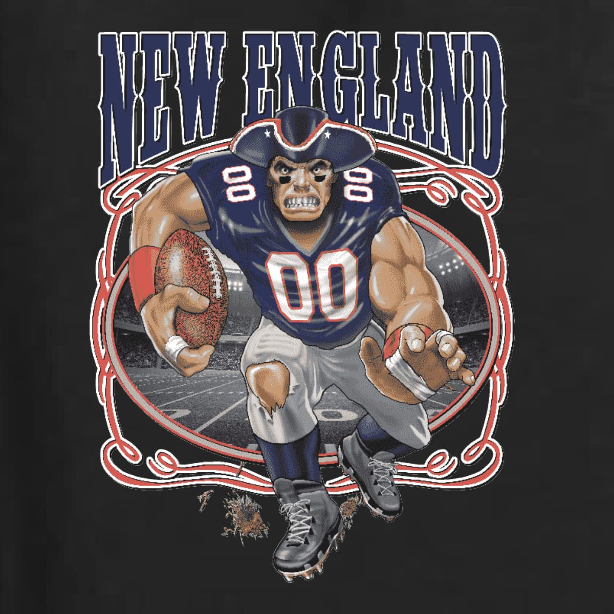 Wild Bobby New England Fans NE Fantasy Football Sports Unisex Crewneck Sweatshirt | Comfortable & Stylish Fan Apparel for Game Day, Tailgating & Casual Wear