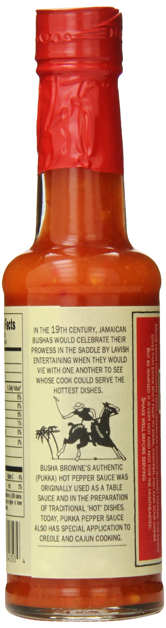 Busha Browne Pukka Hot Pepper Sauce - 6oz Jamaican Jerk Marinade & Cooking Sauce - Perfect for Grilling, BBQ, and Caribbean Recipes