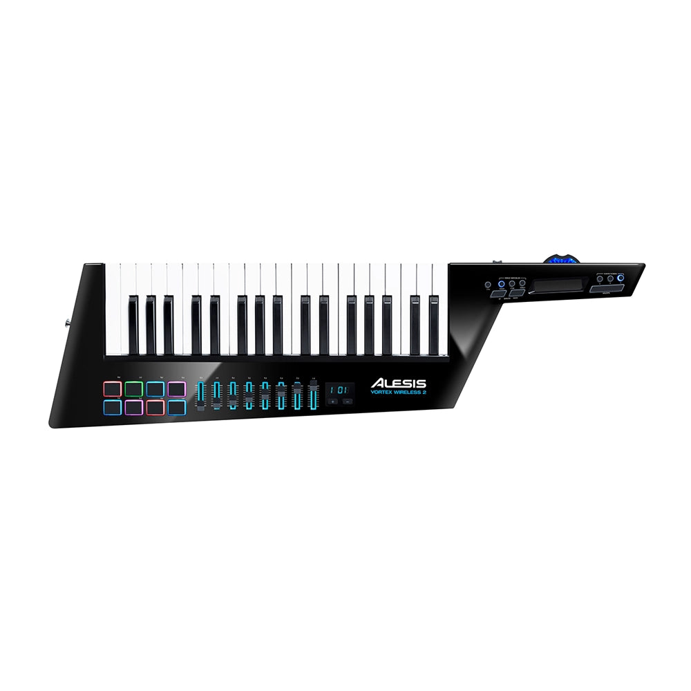 Alesis Vortex Wireless 2 MIDI Keytar Controller - USB & Bluetooth Connectivity for Live Performances & Music Production