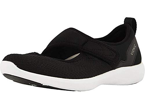 Vionic Women's Sky Sonnet Mary Jane Shoes - Orthotic Support for Plantar Fasciitis, Arch Pain Relief & Foot Comfort | Best Slip-On Shoes for Flat Feet & Heel Pain - Perfect for Work, Travel, Nursing Professionals & Everyday Walking | Comfortable Women's Shoes for All-Day Wear