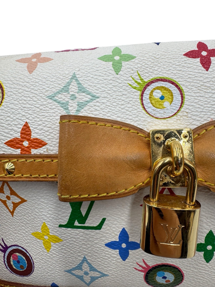 Authentic Louis Vuitton Takashi Murakami Eye Love You Monogram Rare Shoulder Bag - Perfect for Luxury Collectors & Fashion Events