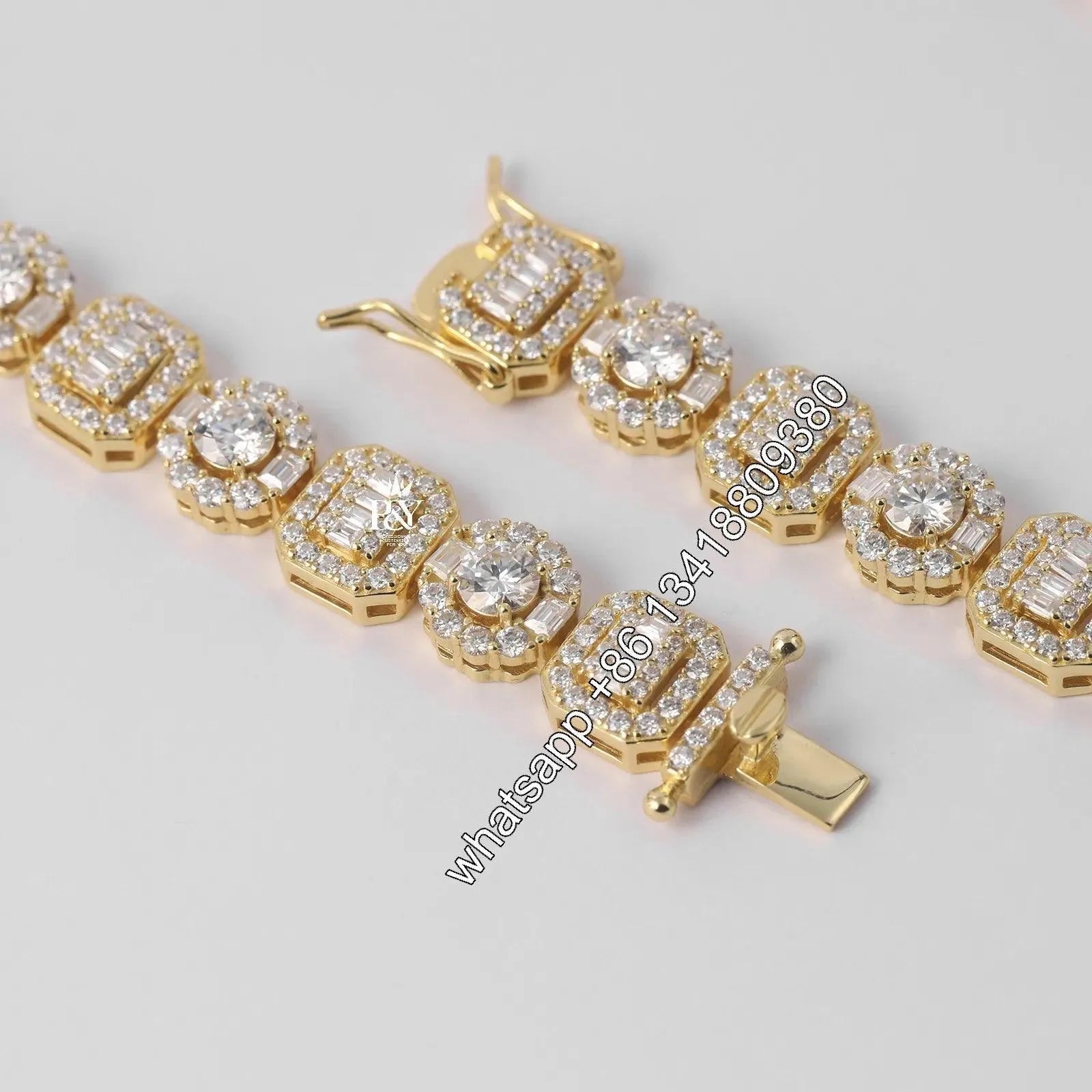 10.5mm Iced Out VVS Moissanite Cuban Link Tennis Chain Necklace - Diamond Tested Hip Hop Jewelry for Men | Perfect for Parties, Gifts & Streetwear Fashion