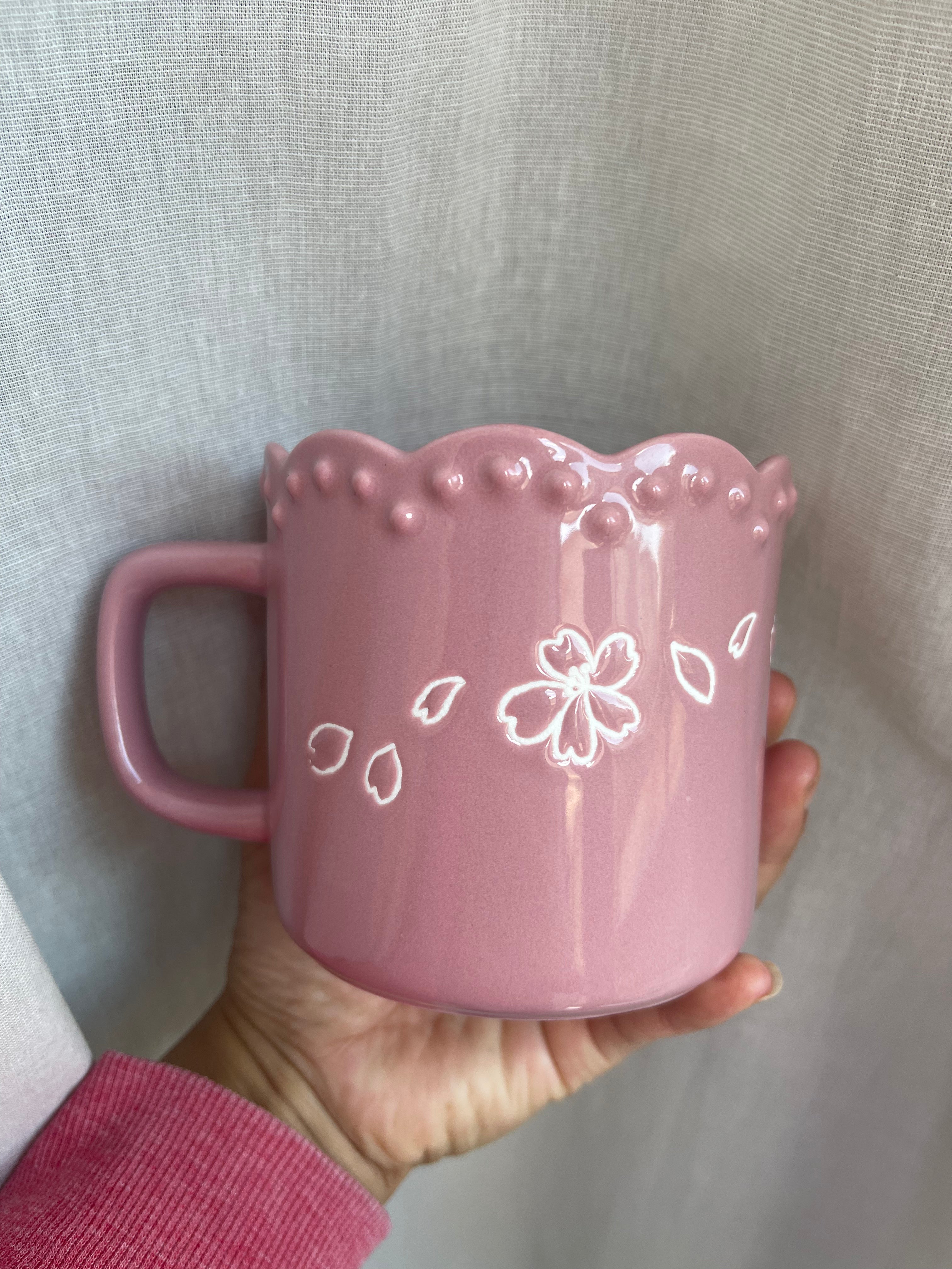 Starbucks Japan Sakura 2023 Ceramic Mug - Cherry Blossom Design Coffee Cup for Home & Office Use - Perfect Gift for Tea & Coffee Lovers
