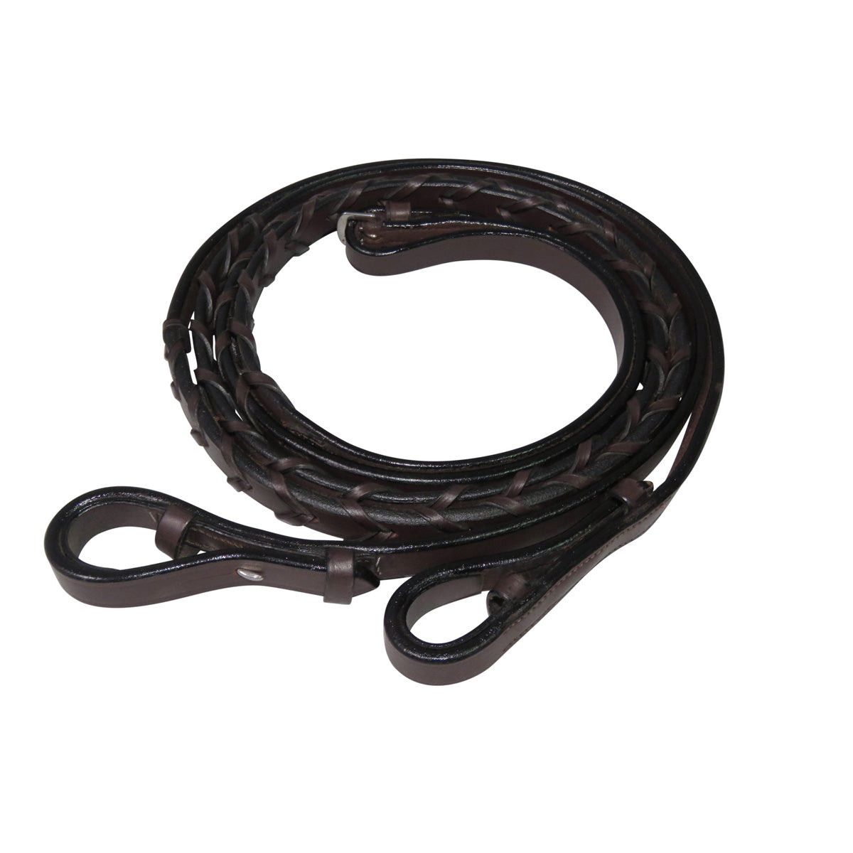 Premium HDR Advantage Flat Laced Horse Reins - Durable Equestrian Training Equipment for Dressage & Western Riding