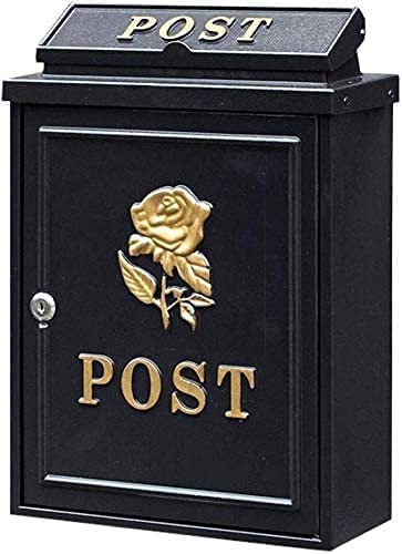 Wall Mounted European Style Cast Aluminum Letterbox - Rustproof Outdoor Mailbox for Villa, Garden & Home - Perfect for Secure Mail Delivery & Stylish Curb Appeal