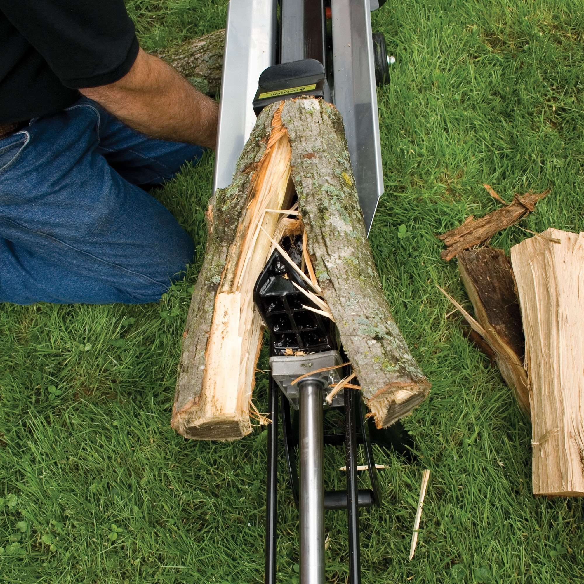 5 Ton Electric Log Splitter - Earthquake W1200 Firewood Processor for Home Heating & Wood Stove Use