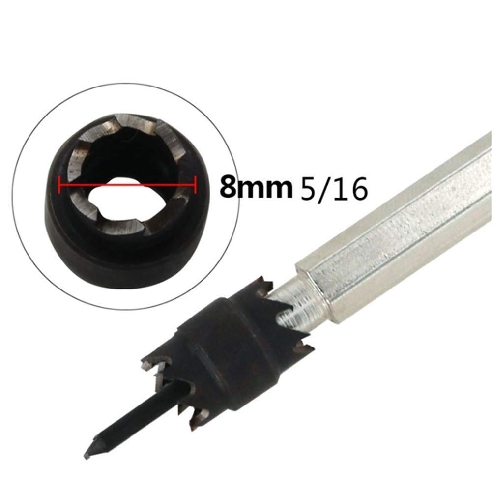 3/8 Inch & 5/16 Inch Double Sided Spot Weld Cutter - High Speed Steel Sheet Metal Drill Bit with Sawtooth Point for Automotive, HVAC & Metal Fabrication (Perfect for Removing Spot Welds in Body Repair & Industrial Applications)