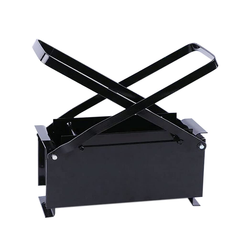 Eco-Friendly Manual Newspaper Brick Press - DIY Paper Log Briquette Maker for Fireplace & Wood Stove | Recycle Newspaper into Heating Fuel for Camping, Emergency Preparedness & Off-Grid Living
