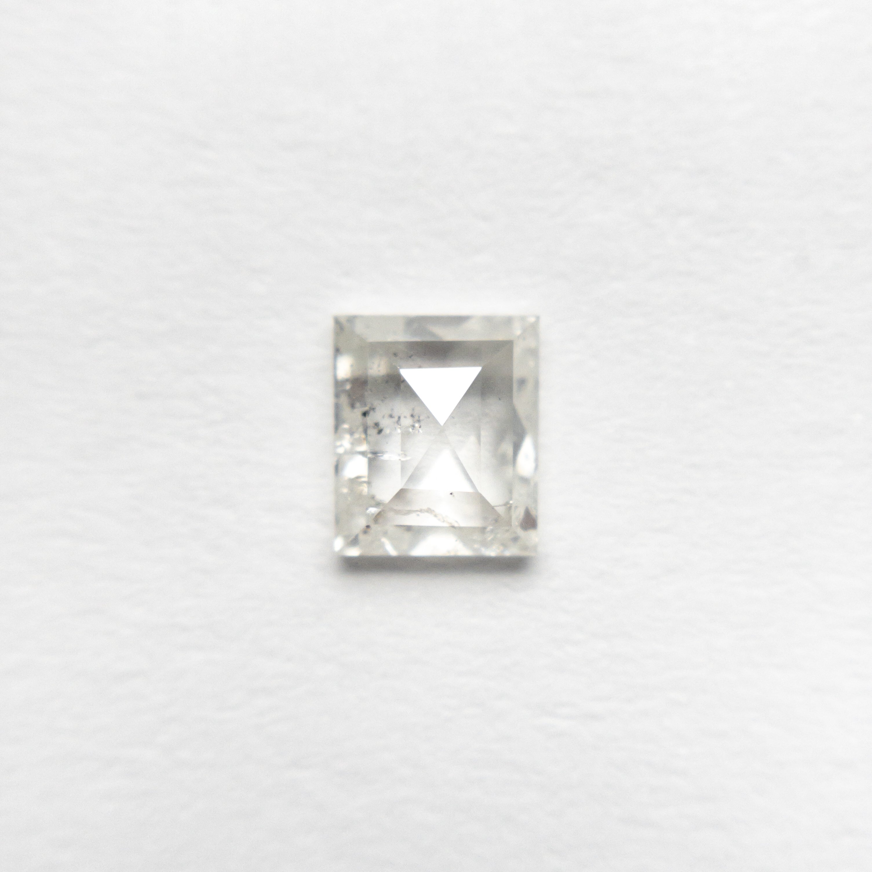 0.52ct Rose Cut Rectangle Diamond (5.06x4.32x2.01mm) - Vintage Style Loose Gemstone for Jewelry Making, Engagement Rings & Unique Gifts