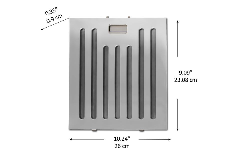Stainless Steel Range Hood Baffle Filter - 30