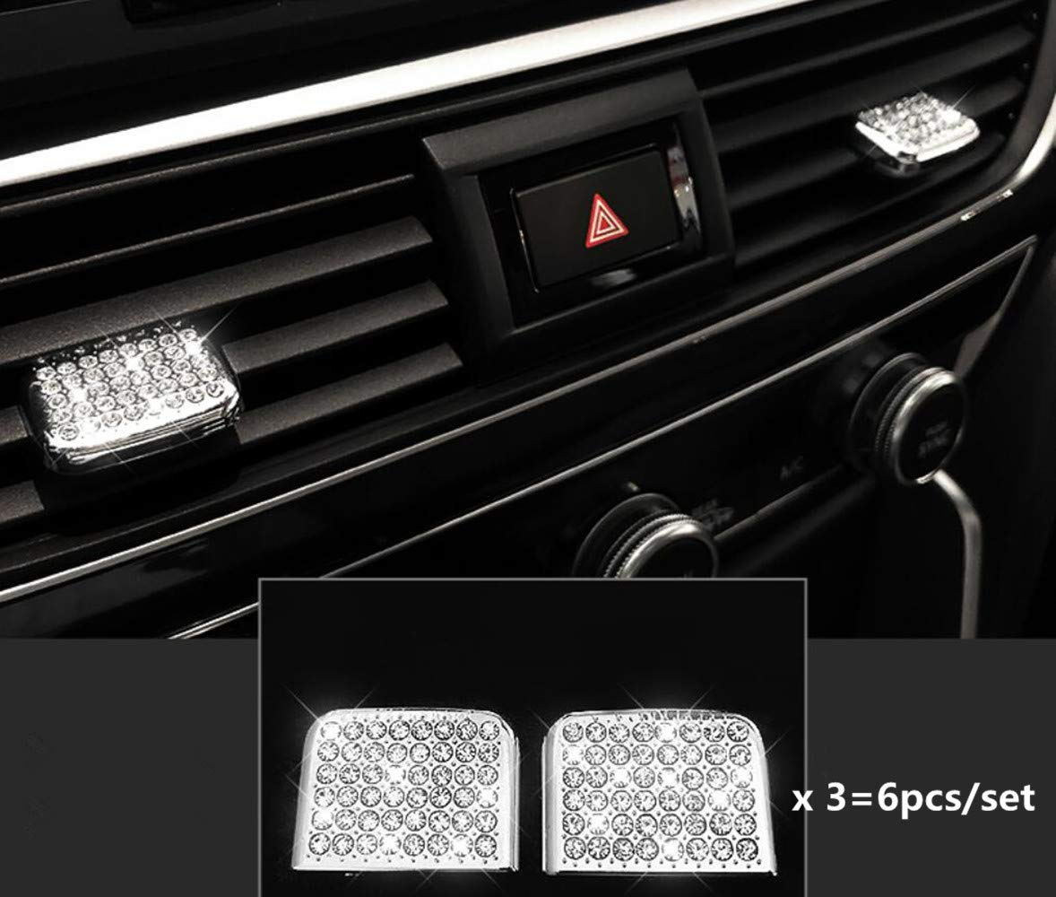 2018-2022 Honda Accord Interior Vent Decals - 6-Piece Car Bling Vent Blade Paddle Set | Stylish Dashboard Accessories for Customization & Personalization | Perfect for Car Enthusiasts & Gift Giving