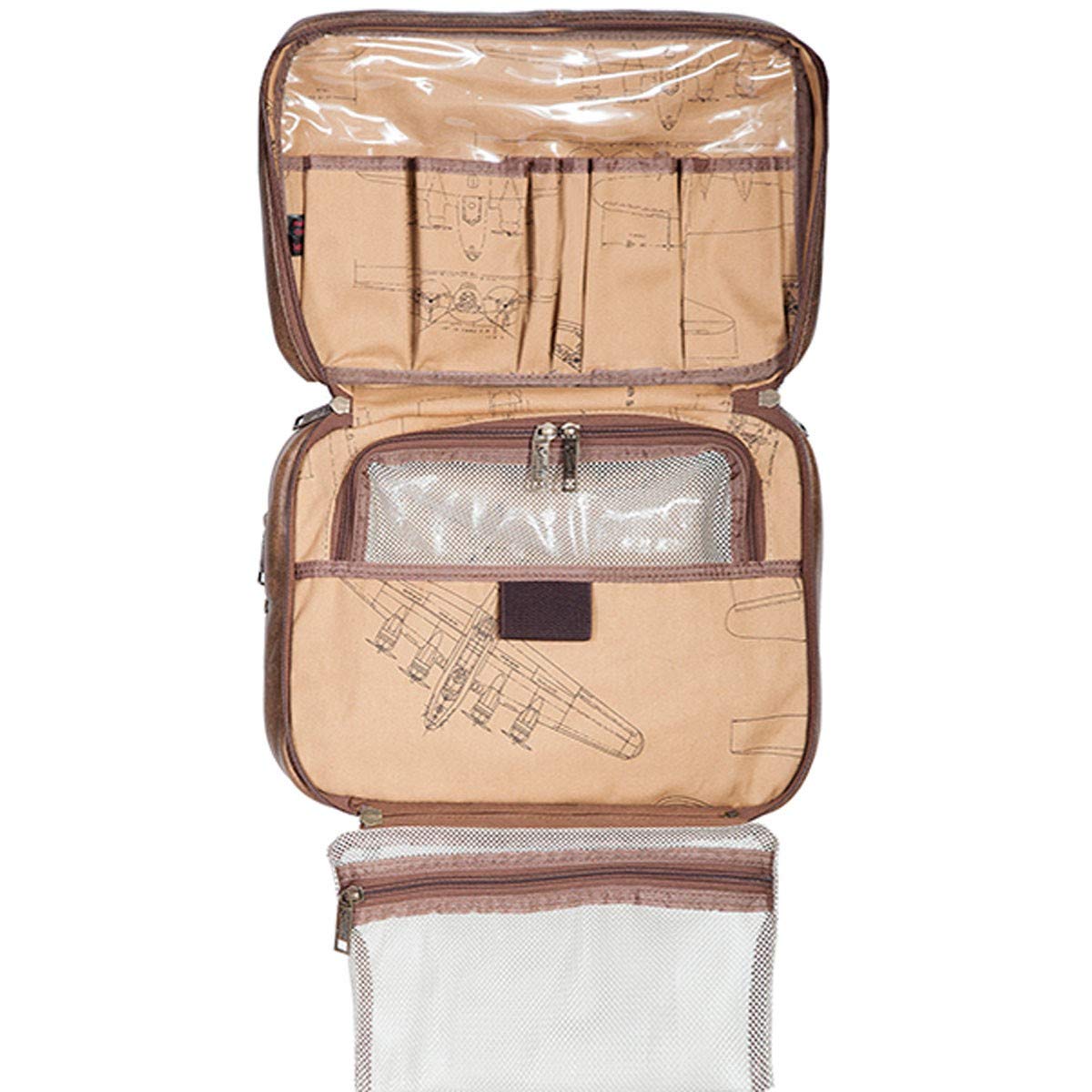 Scully Squadron Hanging Travel Tote Bag - Brown One Size - Perfect for Airplane Carry-On, Weekend Getaways & Gym Essentials