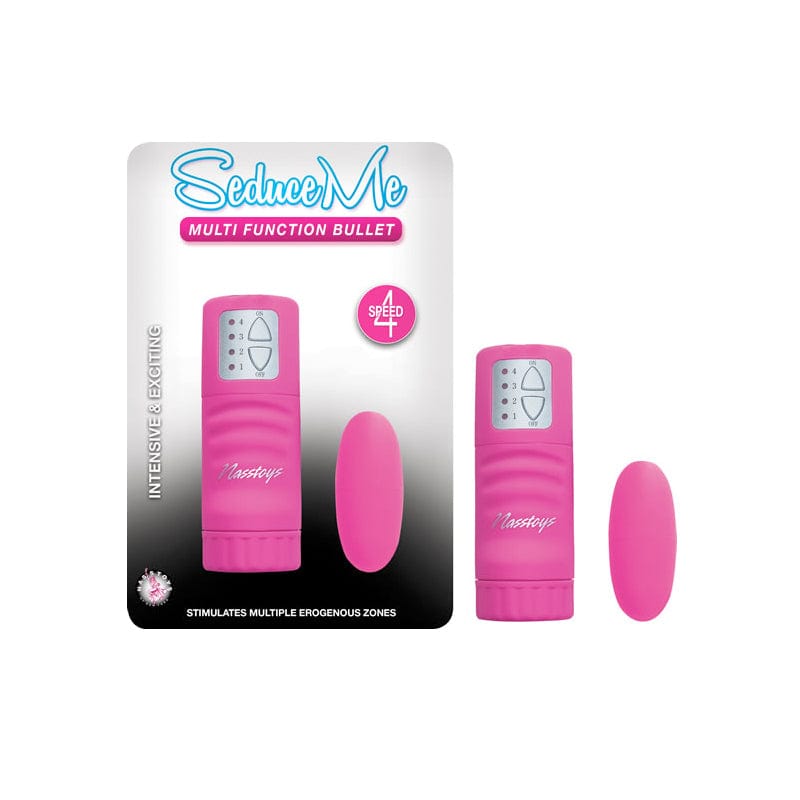 Seduce Me Multi-Function Bullet Vibrator in Pink - Powerful Mini Massager for Women, Perfect for Sensual Pleasure & Relaxation at Home or Travel