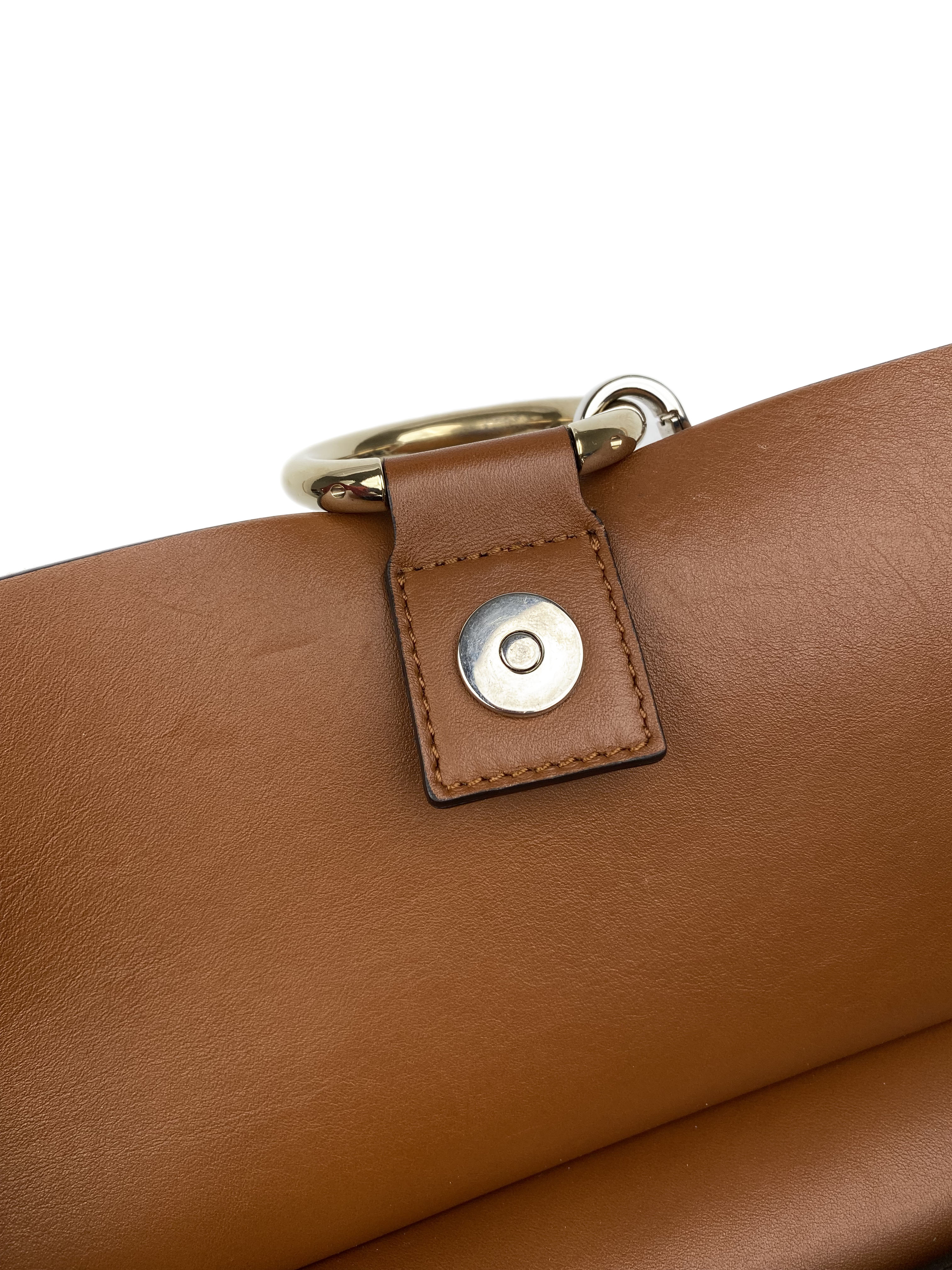 Chloe Faye Medium Shoulder Bag in Brown Leather - Perfect for Work, Travel & Everyday Use