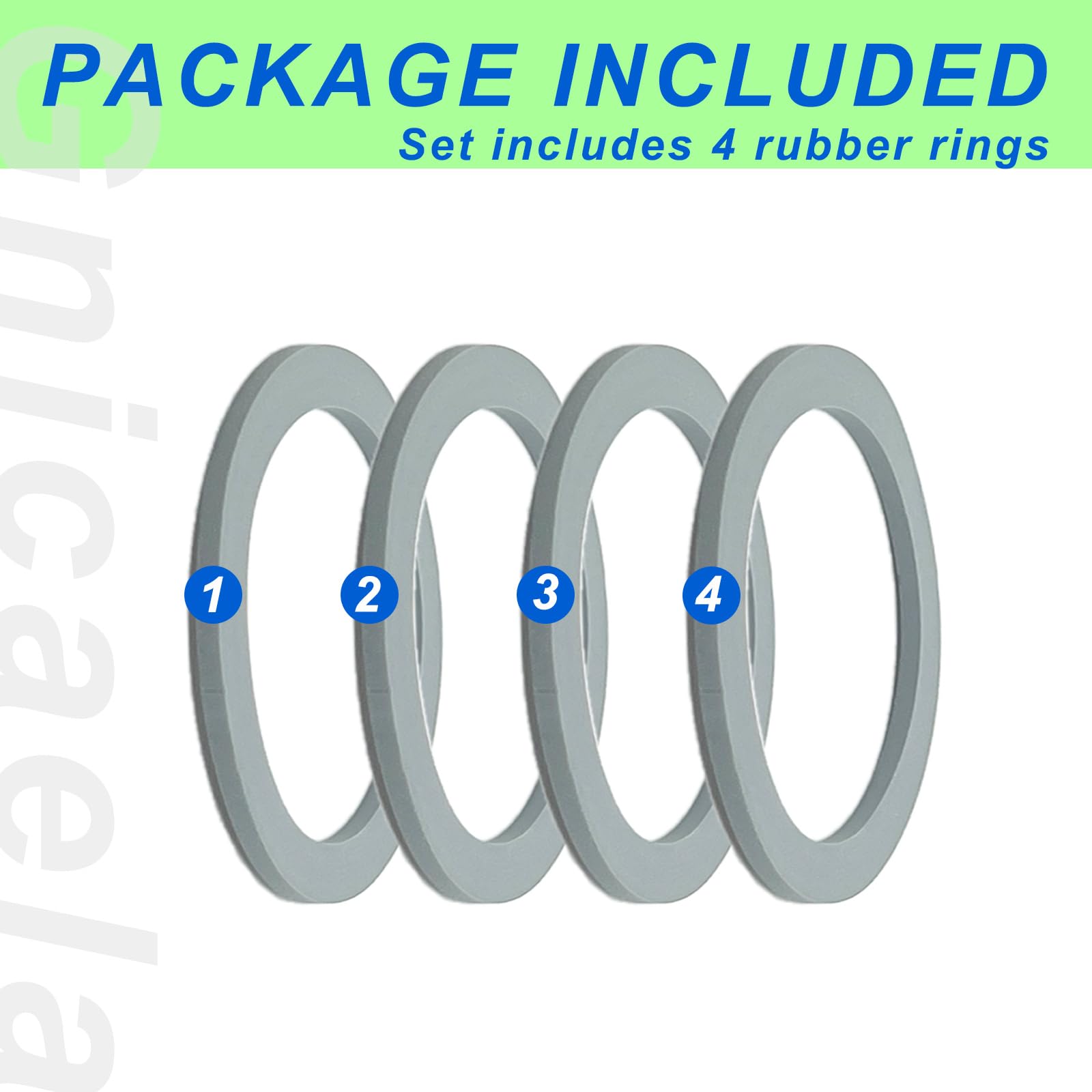 Oster Blender Gasket Replacement Parts - 4 Pack Rubber Seal Rings for Osterizer Blenders - Durable Blender Accessories for Smoothies, Juicing & Food Processing