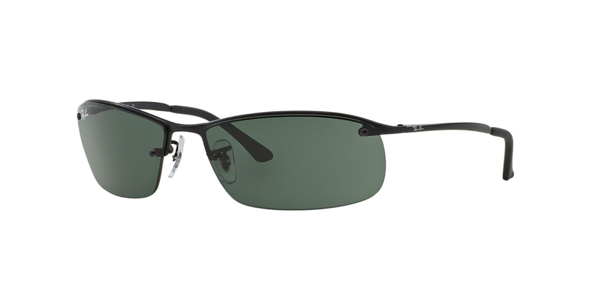 Ray-Ban Men's Top Bar Sunglasses - Matte Black (006/71) - UV Protection Polarized Aviator Style - Perfect for Driving, Beach & Outdoor Activities