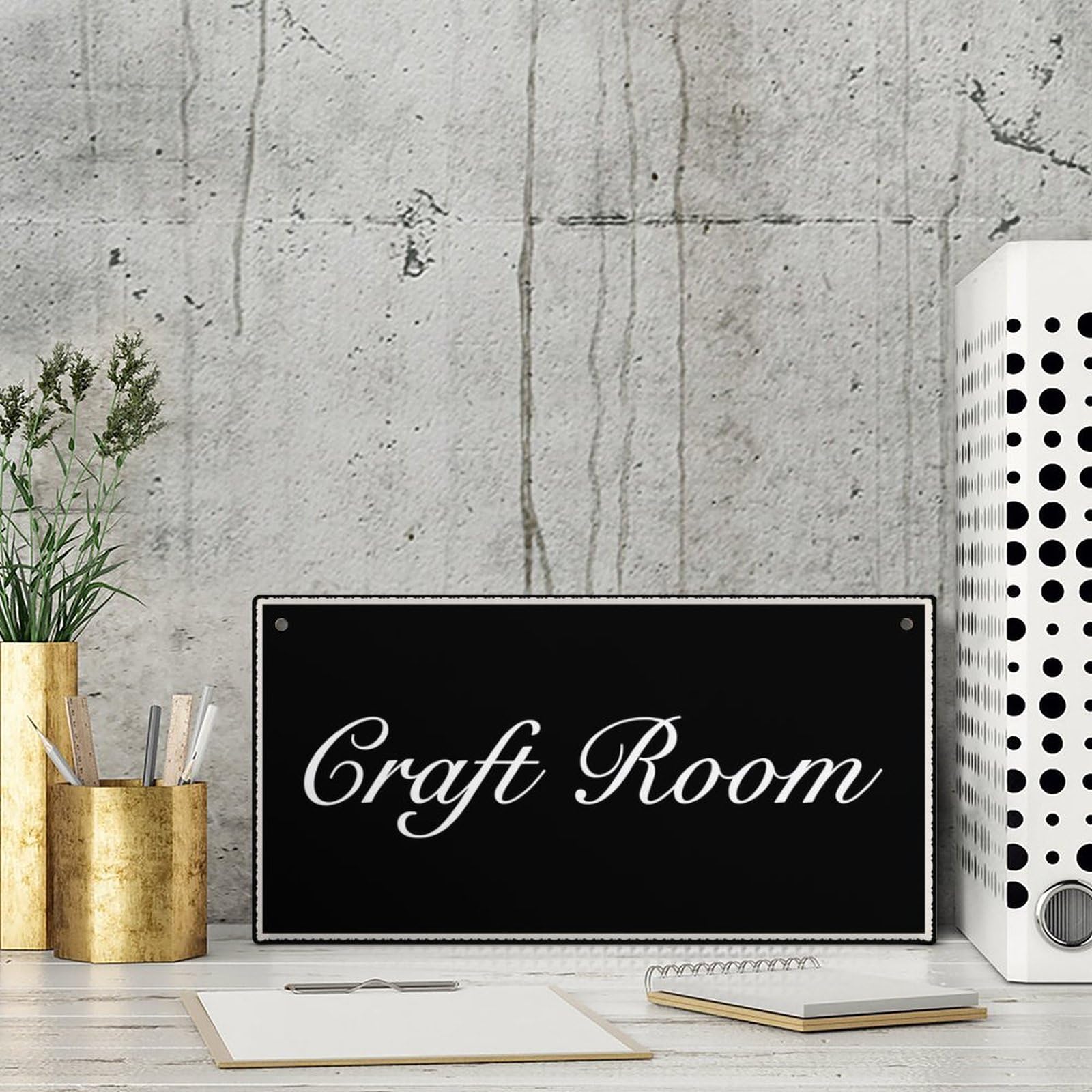Handmade Wooden Craft Room Sign - 6x12 Inch Rustic Wall Art Decor for Home, Office & Studio - Perfect for DIY Spaces, Gift Giving & Farmhouse Style Interiors