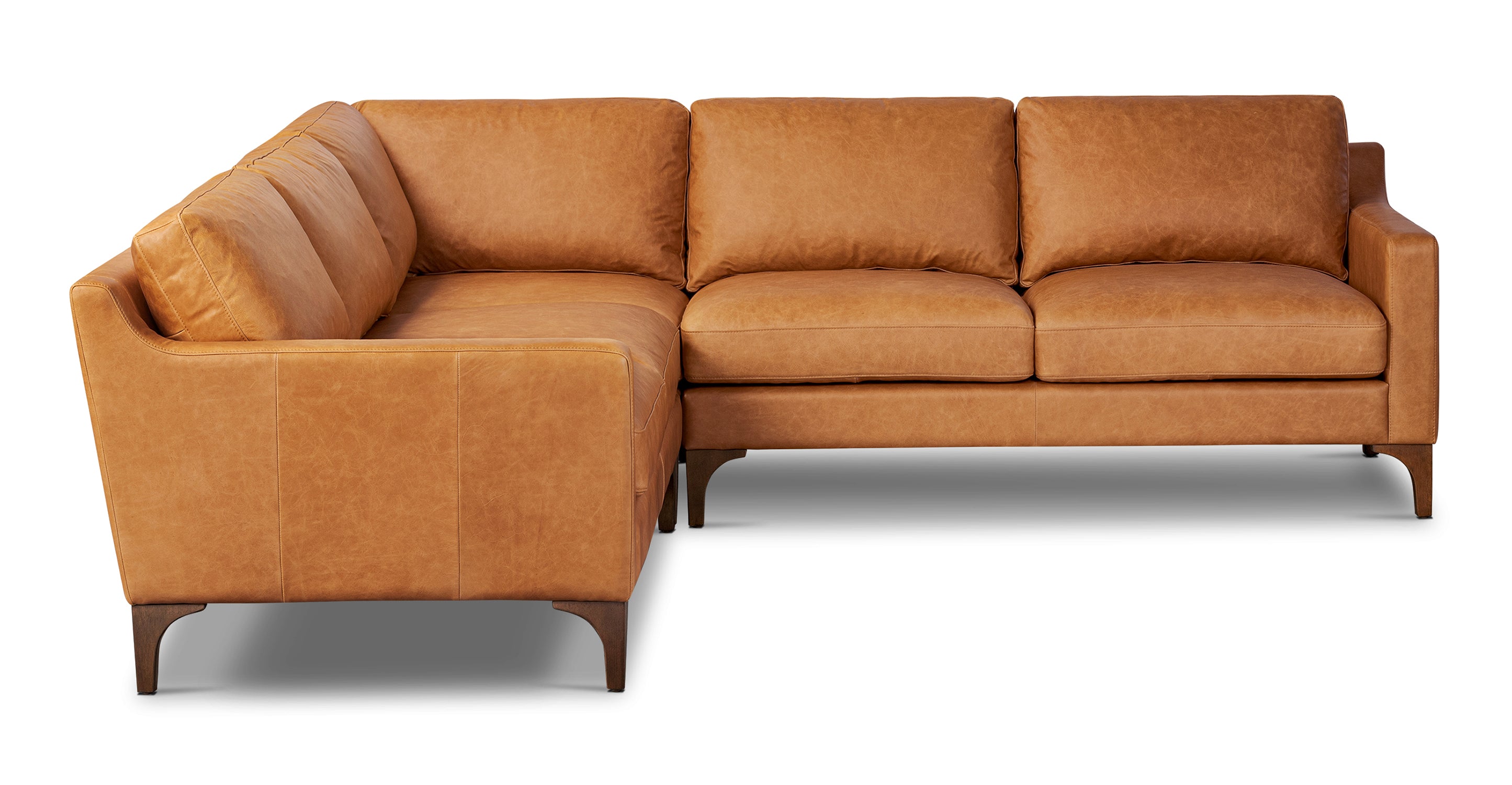 Sorrento Corner Sectional Sofa - Modern L-Shaped Couch for Living Room, Family Room & Lounge - Comfortable Fabric Sectional Sofa with Chaise for Home Decor