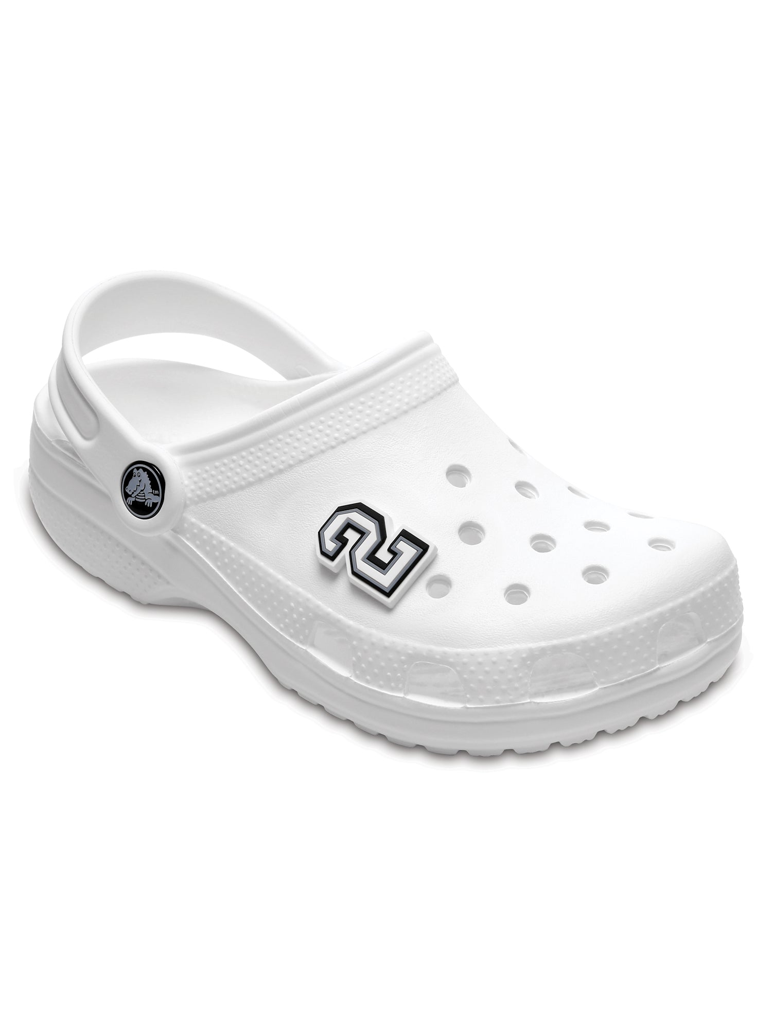 Crocs Jibbitz Black & White Number 2 Charms - Shoe Accessories for Crocs Clogs - Perfect for Customizing Kids & Adult Footwear - School, Work & Casual Wear