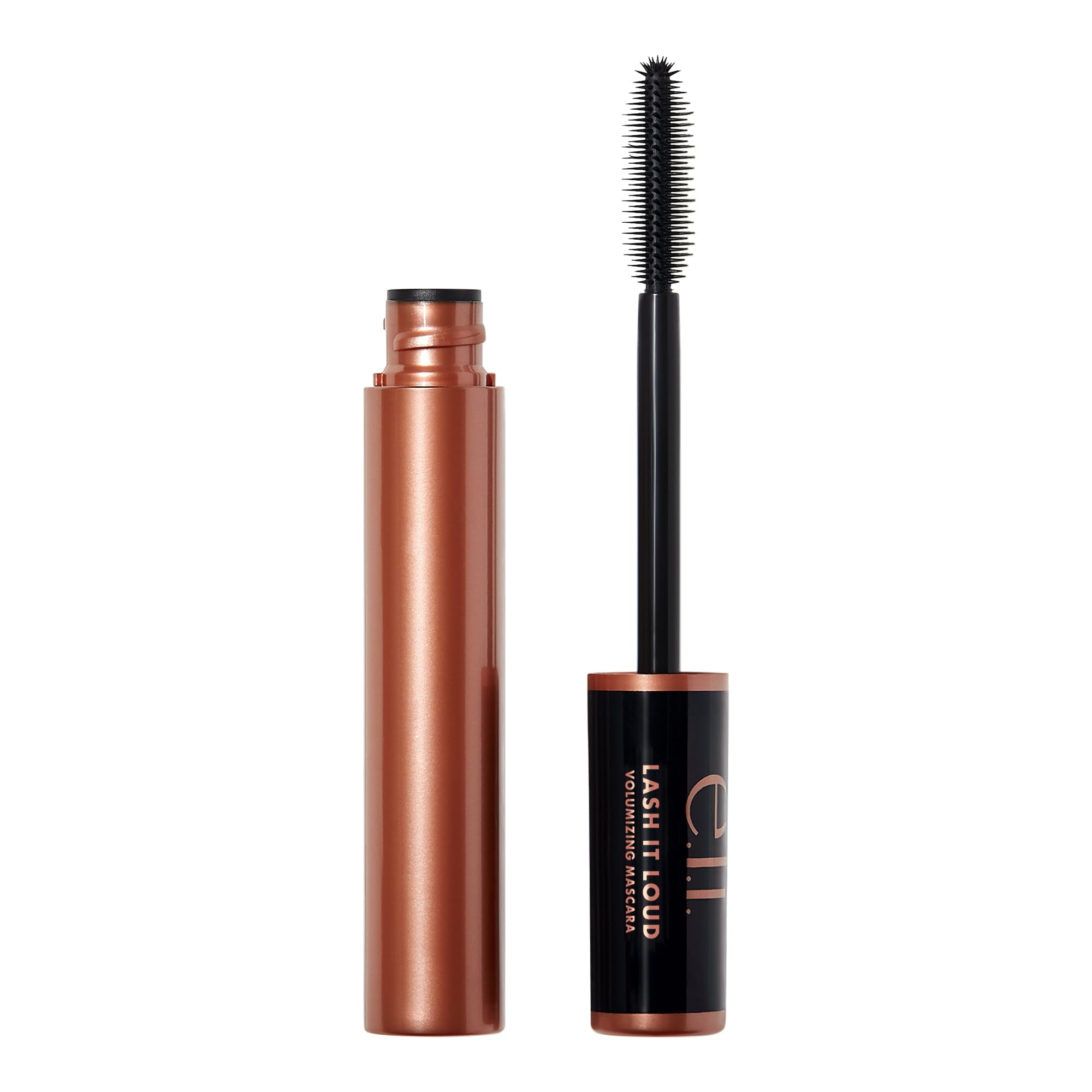 e.l.f. Lash It Loud Volumizing Mascara - Dark Brown, 1.1 oz | Mega Volume Formula for Bold, Thicker Lashes | Highly Pigmented for Dramatic Look | Perfect for Everyday Wear & Special Occasions