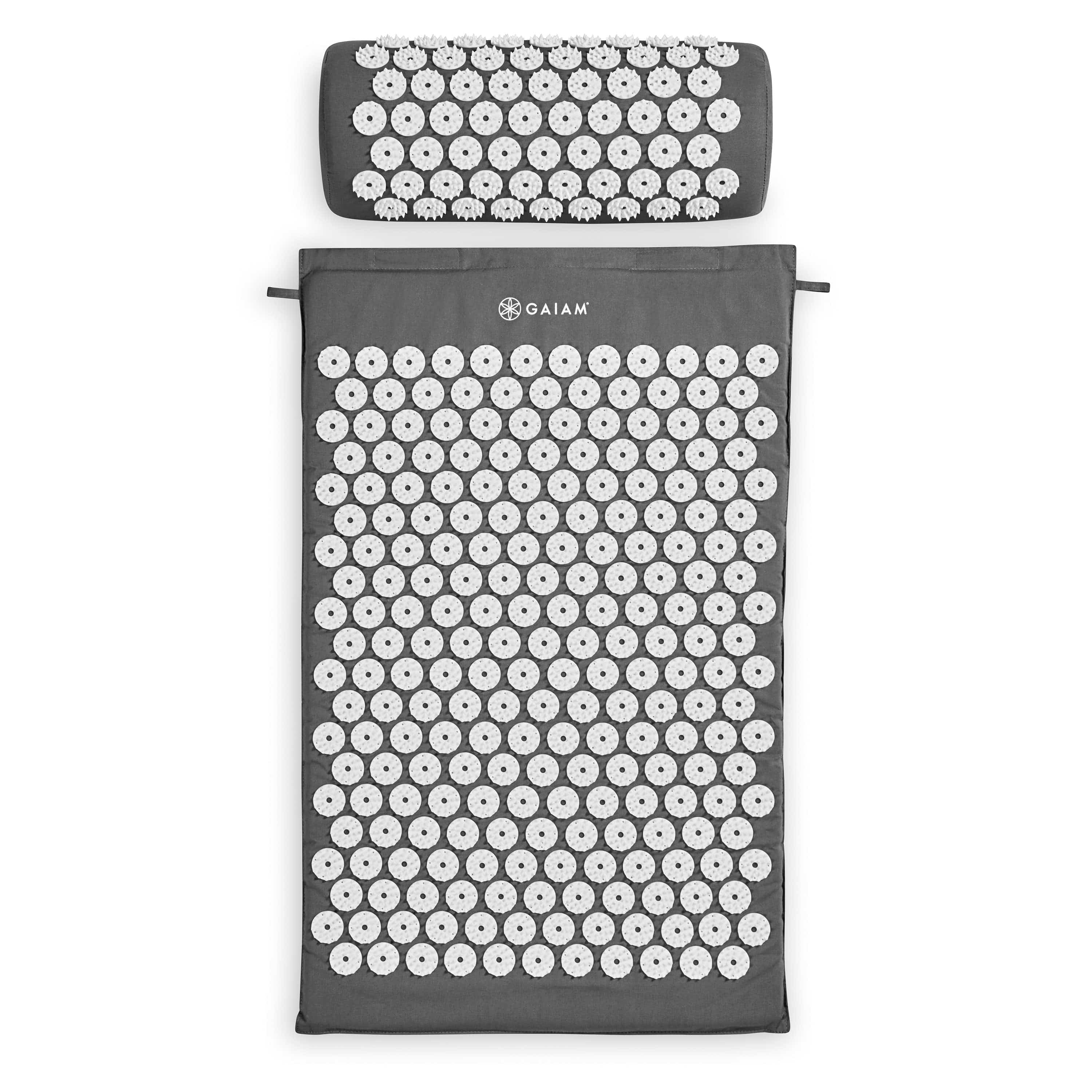 GAIAM Acupressure Mat & Pillow Set for Back Pain Relief - Natural Therapy for Stress Relief, Muscle Relaxation & Better Sleep - Perfect for Home, Office & Yoga Recovery