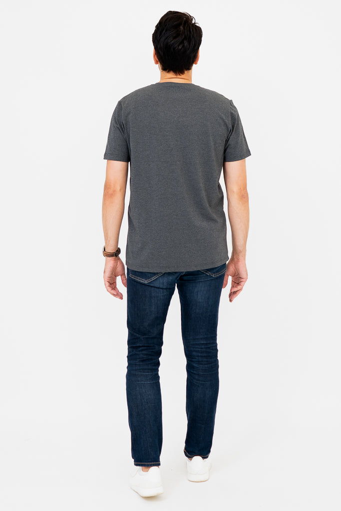 Adam Men's Short Sleeve Bamboo Shirt - Breathable & Comfortable Graphite Casual Top for Summer, Office & Outdoor Activities