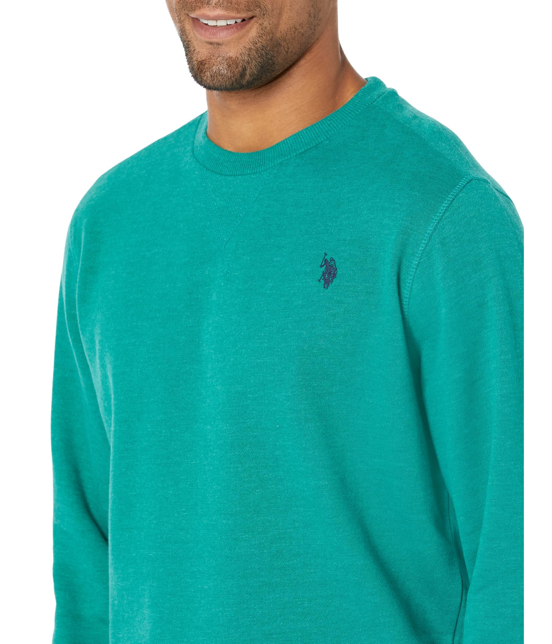 U.S. POLO ASSN. Men's Fleece Crewneck Long Sleeve Sweatshirt - Soft Casual Pullover for Winter & Outdoor Activities