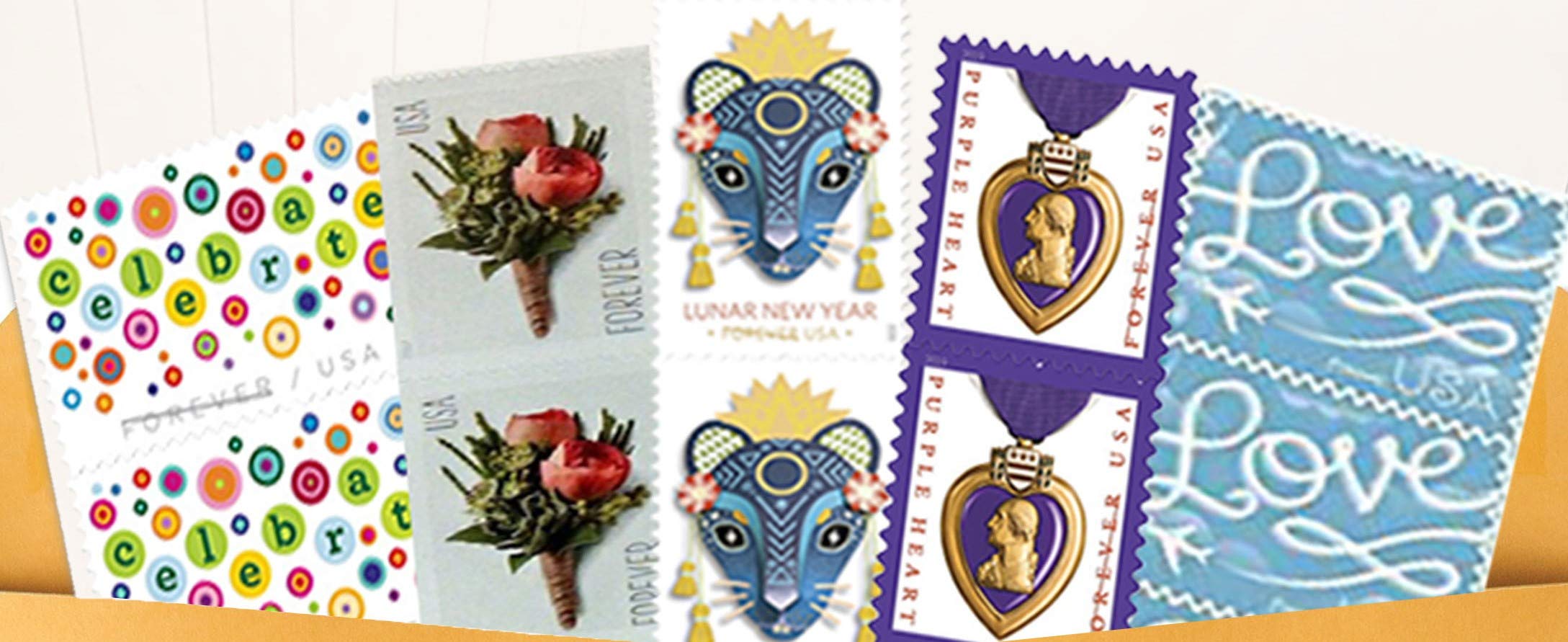 20 Forever USPS Postage Stamps - First Class Mail Stamps for Letters & Postcards (Designs May Vary) - Perfect for Mailing, Scrapbooking & Collecting