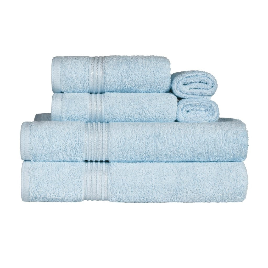 Premium 6-Piece Egyptian Cotton Towel Set - Ultra Soft, Highly Absorbent Bath Towels for Spa, Hotel & Luxury Home Use