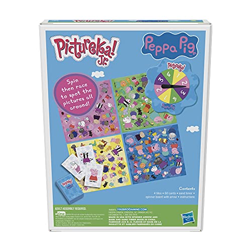 Peppa Pig Pictureka! Junior Board Game - Fun Preschool Learning Game for Kids Ages 4+ | No Reading Required | English Version | Perfect for Family Game Night & Early Childhood Education
