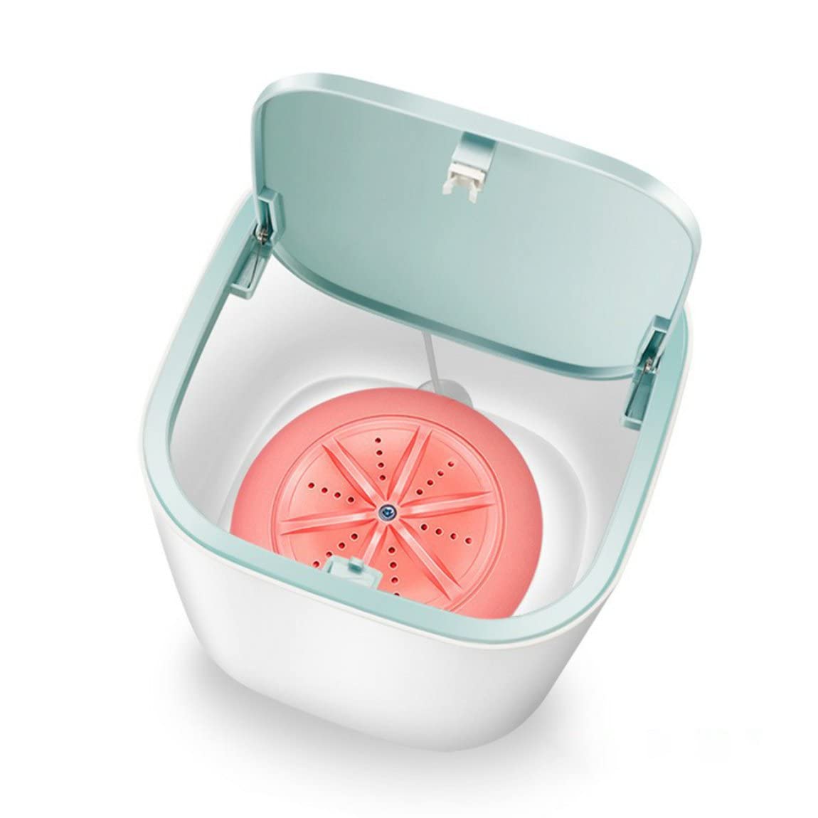 Portable Ultrasonic Turbo Automatic Electric Roller Mini Washing Machine - Compact Laundry Solution for Dorms, Apartments & Travel | Fast & Efficient Clothes Cleaning