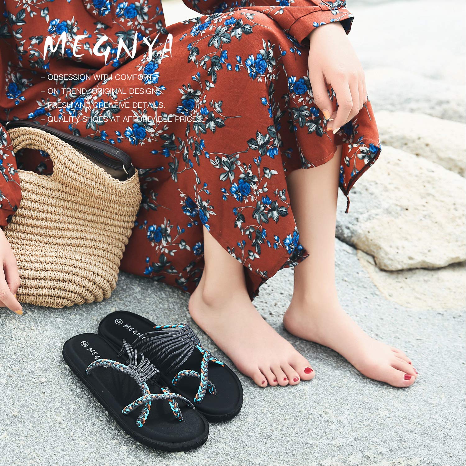 Premium Women's Yoga Mat Flip Flops - Ultra Comfortable Foam Walking Sandals | Lightweight Flexible Slippers for Beach, Poolside & Outdoor Activities | Perfect for Yoga, Travel & Summer Vacations