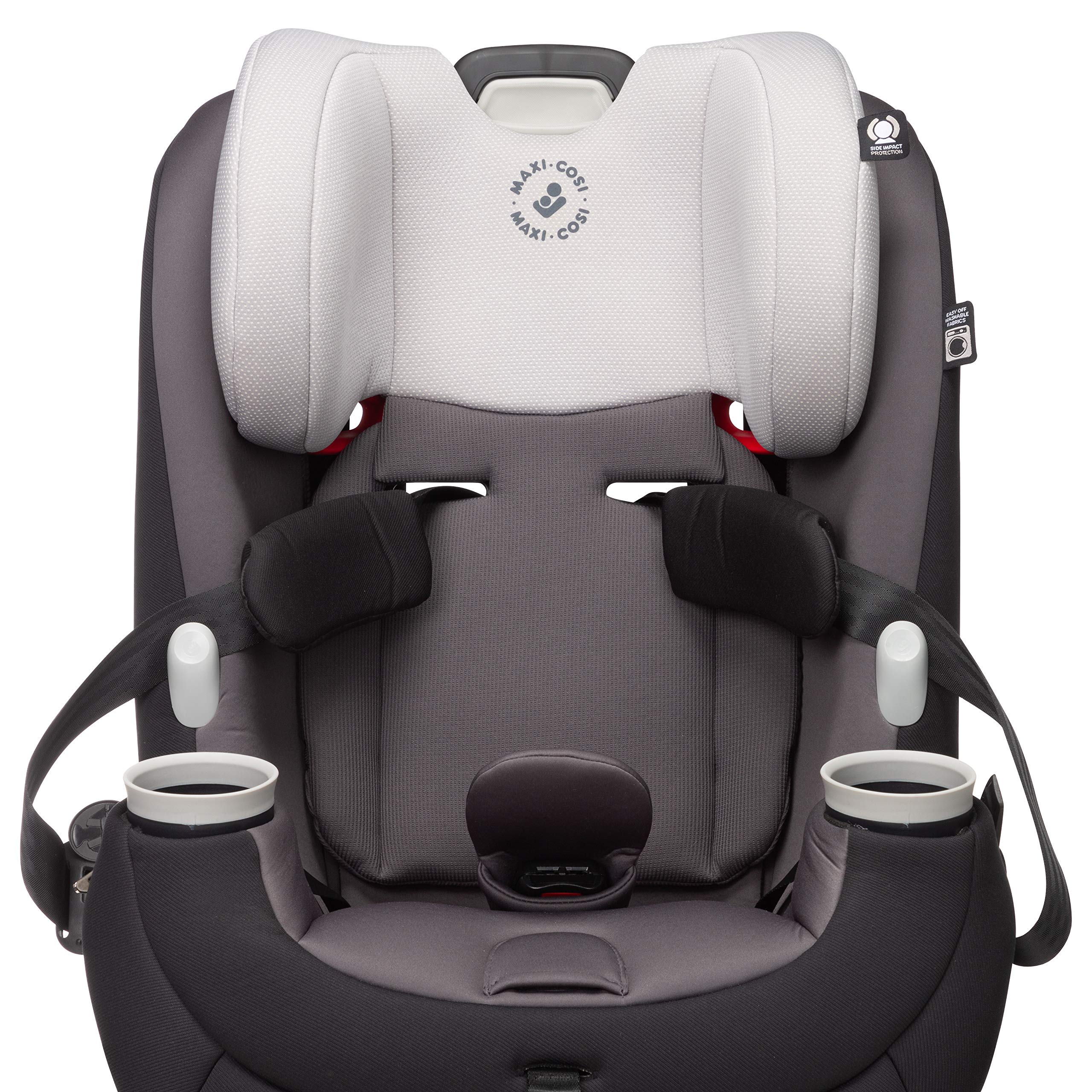 Maxi-Cosi Pria All-in-One Convertible Car Seat - Rear Facing (4-40 lbs) & Forward Facing (up to 100 lbs) with Booster Mode | Safe Infant & Toddler Car Seat | Blackened Pearl | Perfect for Family Travel & Daily Commute