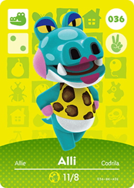 Alli Animal Crossing Amiibo Card - Series 1 Collectible Trading Card for Nintendo Switch | Perfect for Gaming, Collecting & In-Game Rewards