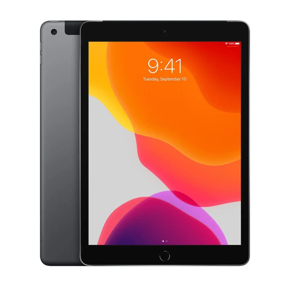 2019 Apple iPad 10.2-inch Wi-Fi + Cellular 32GB Space Gray (Renewed) - Perfect for Work, Study & Entertainment On The Go