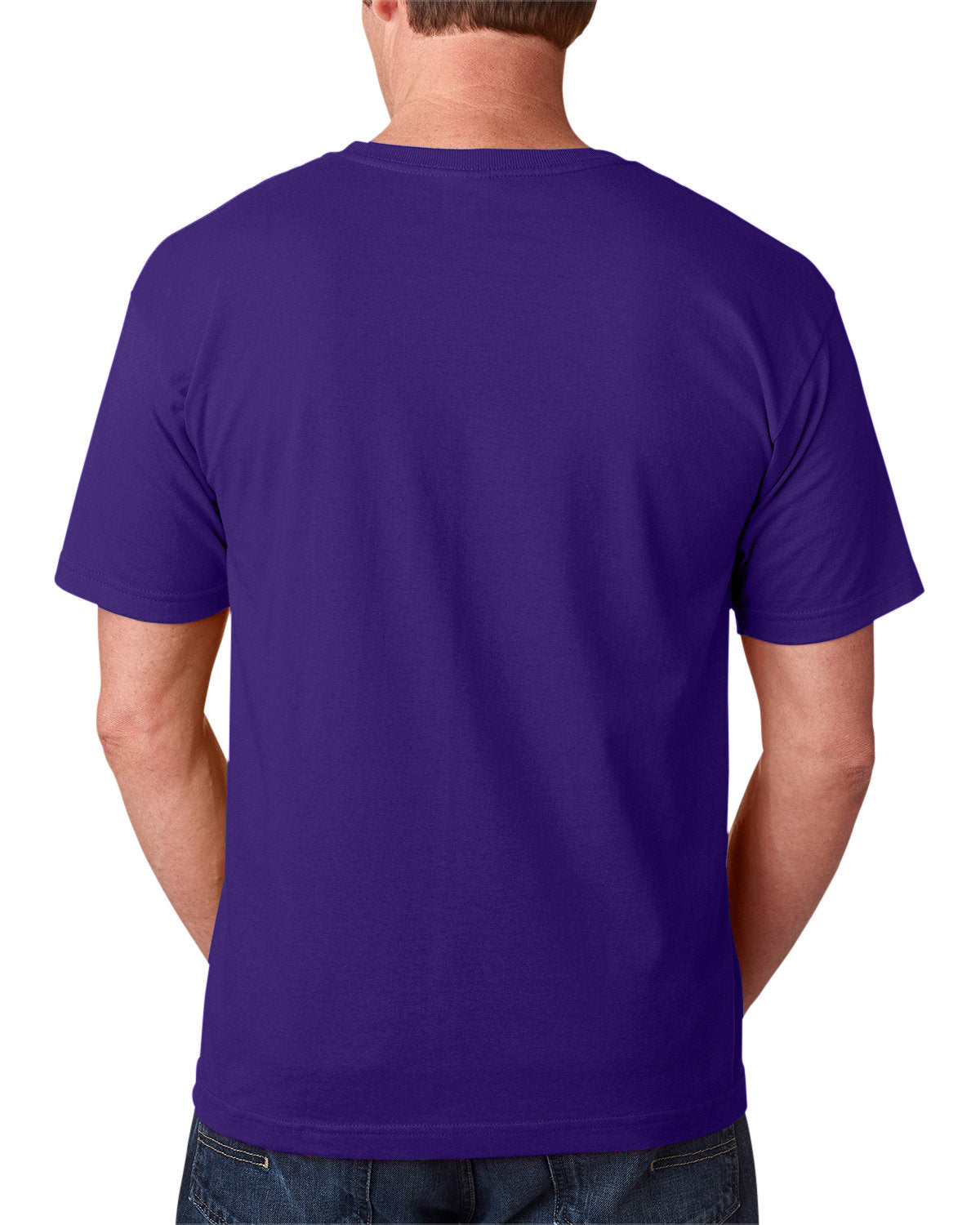 Bayside BA5040 Men's 100% Cotton T-Shirt - Soft Comfortable Crew Neck Tee for Everyday Wear, Casual Outfits & Layering (5.4 oz, Adult Sizes)