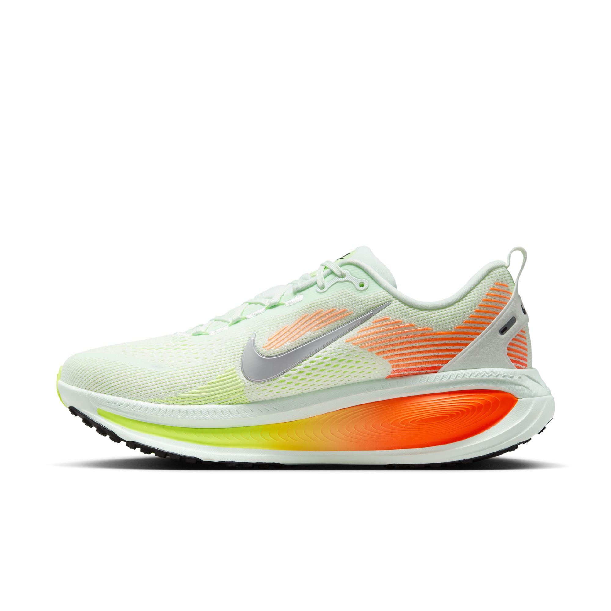 Nike Men's Vomero 18 Running Shoes - Barely Green/Metallic Silver | Lightweight Cushioned Sneakers for Jogging, Gym Workouts & Everyday Wear