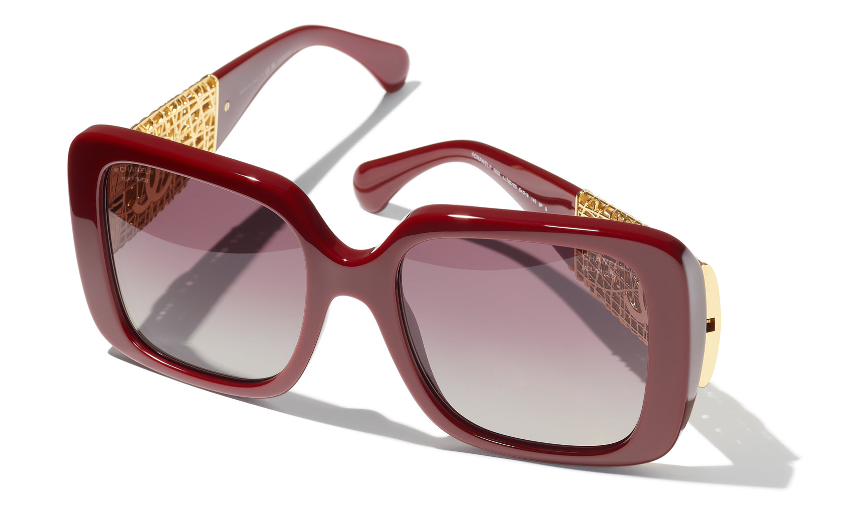 Original Chanel 5532 Sunglasses - Luxury Designer UV Protection Shades for Women - Perfect for Beach, Driving & Fashion Outfits